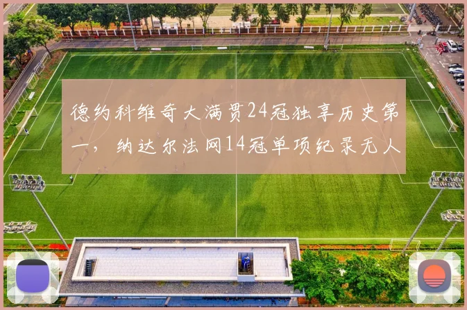 德约科维奇大满贯24冠独享历史第一,纳达尔法网14冠单项纪录无人能及
